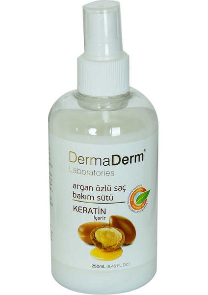 Keratinli Argan Özlü Saç Bakım Sütü Hızlı Saç Uzamasına Etkili 250 ml