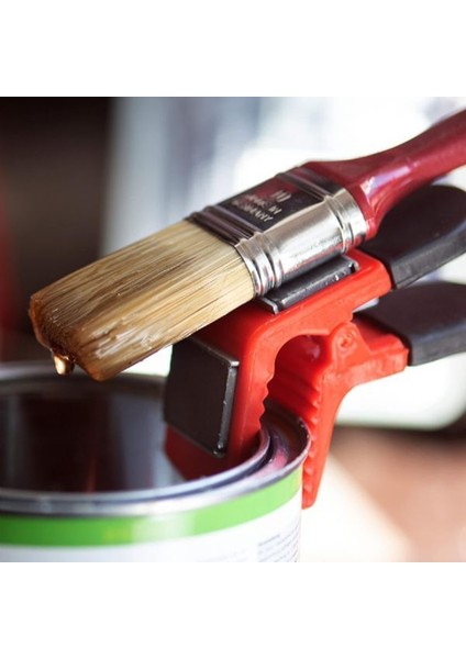 Drop-Stop Boya Fırçası Tutucu, Mıknatıslı, Damlamaya, Fırça Aramaya Son