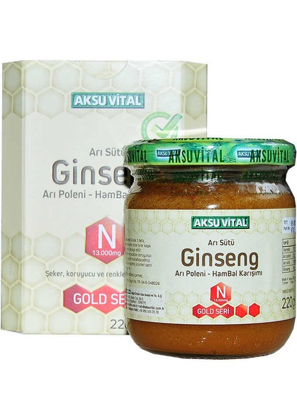 Arı Sütü Ginseng Polen Bal Karışımı 220 gr fiyatları