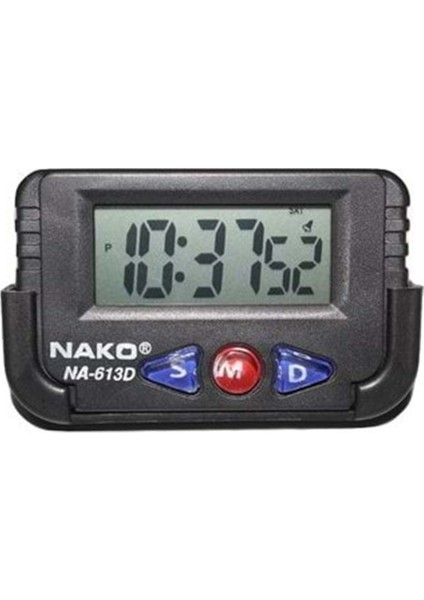 Dijital Masa Saati - Kronometreli Ders Çalışma Saati - Öğrenci Saati - Yapışkanlı Standlı Otomobil Saati ve Kronometre