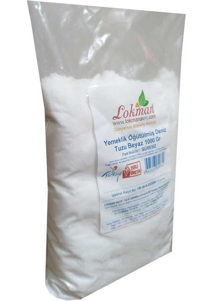 Yemeklik Öğütülmüş Deniz Tuzu Beyaz 1000 gr fırsatları