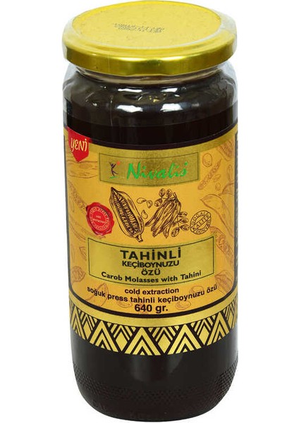 Keçiboynuzu Özü Harnup Özü Tahinli Soğuk Press Cam Kavanoz 640 gr