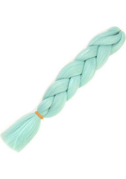 Simli Su Yeşili Örgülük Saç 100 gr