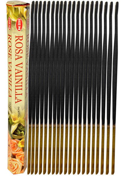 Gül Vanilya Kokulu 20 Çubuk Tütsü - Rose Vanilla