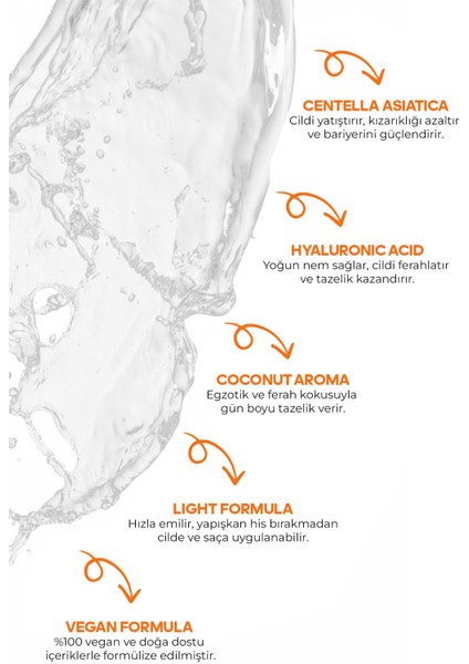 Coco Bongo Centella Asiatica ve Hyalüronik Asit Içeren Vücut Spreyi 150 ml modelleri