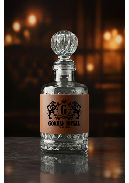 Kişiye Özel Viski Takımı – Deri Kaplı Şişe & 2 Bardaklı Hediye – Seul Scotch fiyatları