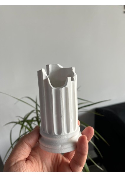Roma Sütunu Tasarımlı Dekoratif Kalemlik Antik Kolon Şeklinde Masaüstü Organizer fiyatları
