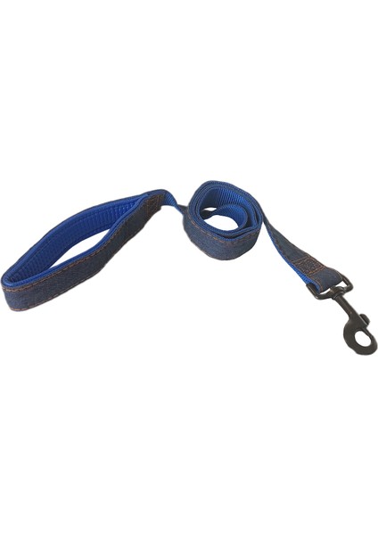 Köpek Göğüs Tasma Seti Dokuma 3.5 Cm*70-90 cm Mavi Kot fırsatları