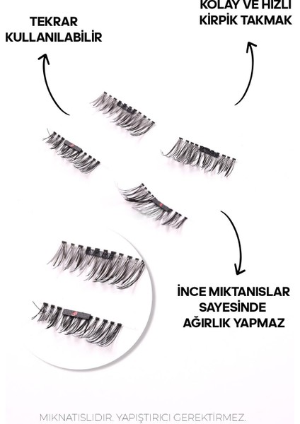 Mıknatıslı Kirpik Extra Yoğun