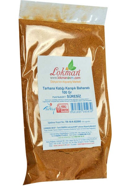 Tarhana Katığı Karışık Baharatı 100 gr Paket fırsatları