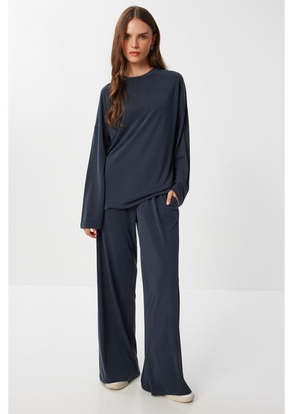 Basic Yumuşak Modal Alt-Üst Takım LUB0244 Antrasit fiyatları