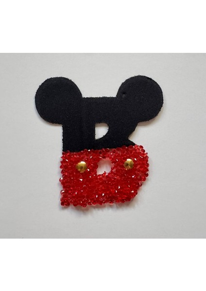 Taşlı Ütülenebilen Veya Sticker Olarak Kullanılabilen ' Mickey B ' Harfi fiyatları
