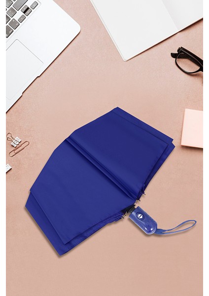 Tam Otomatik Şemsiye Mavi Rüzgara Dayanıklı