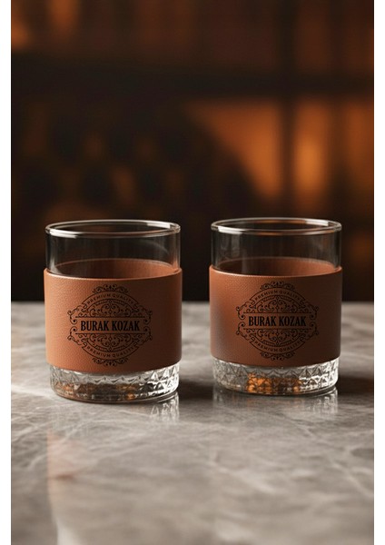 Lüks Deri Kaplı Viski Seti – Kişiye Özel Çerezlik ve Taşlı – Jakarta Viski modelleri