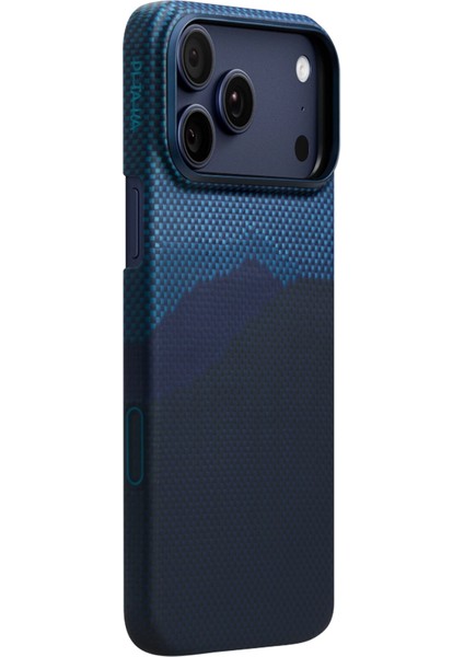 iPhone 17 Pro Kılıf M-Safeli Aramid Fiber Pitaka Tactile Woven Starpeak Serisi Over The Horizon Mavi fiyatları