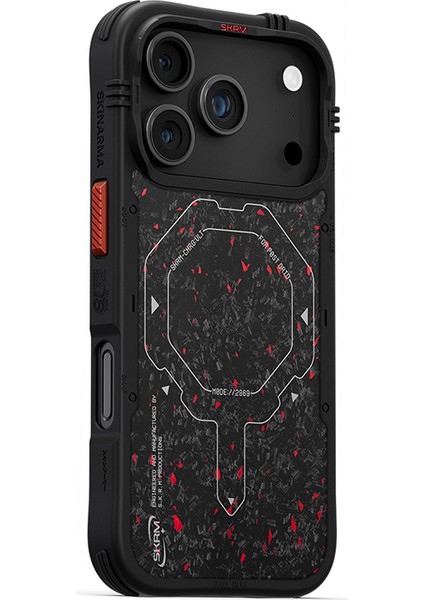 iPhone 17 Pro Uyumlu Kılıf M-Safe Şarj Özellikli Airbag Tasarımlı Skinarma Vektor Kapak Siyah fiyatları