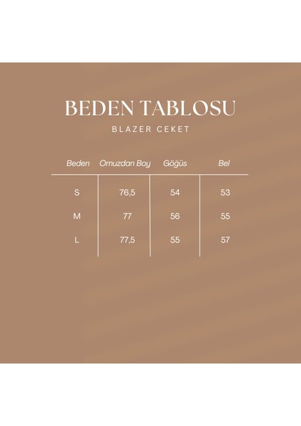 Kadın Blazer Ceket