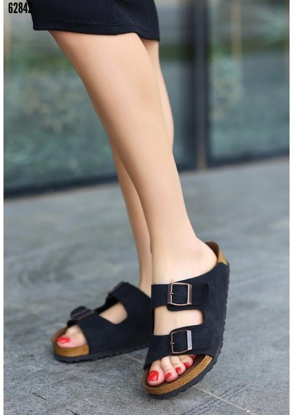 Madrid Unisex Ortopedik Tabanlı Terlik Çift Bantlı Tokalı Günlük Rahat Ev & Dışarı Terliği fiyatları