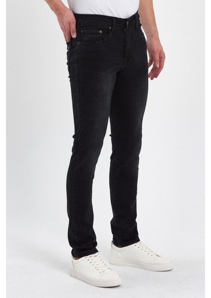 Erkek Fermuarlı Taşlı Klasik Jeans fiyatları