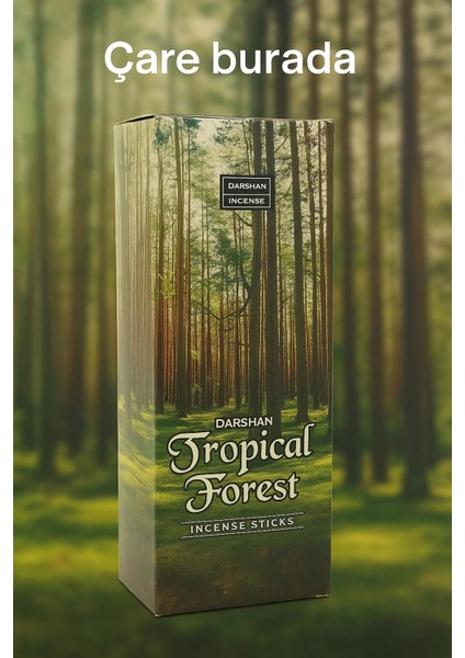 Darshan Incense - Tropical Forest Çubuk Tütsü (20'li)