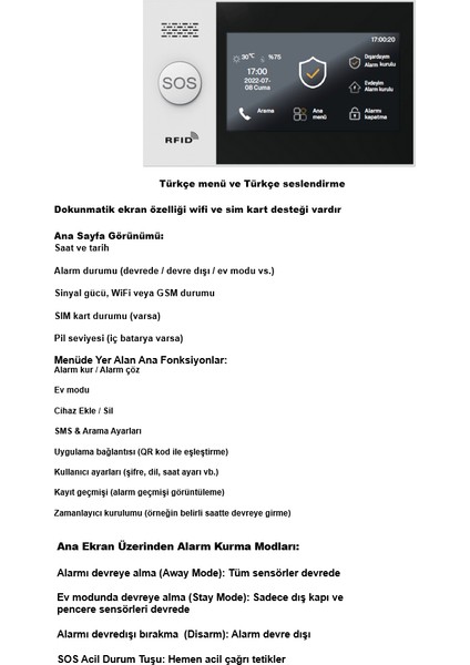 Akıllı Ev Güvenlik Alarm Sistemleri + Obiem Iç Mekân Ptz Hd Kamera fiyatları