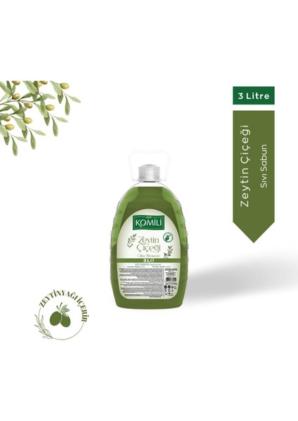 Komili 3 Litre Sıvı Sabun Zeytin Çiçeği Komili