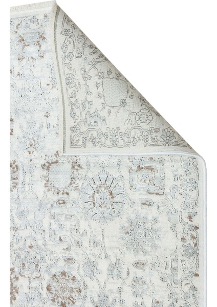 Heriz 8213 Krem - Viskon Bambu Dokuma Halı | Modern Salon Halısı fiyatları