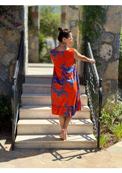 MLN16104 Viskon Alanya Elbise modelleri