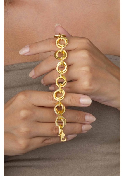 Altın Kaplama Hallow Kadın Çelik Bileklik fiyatları