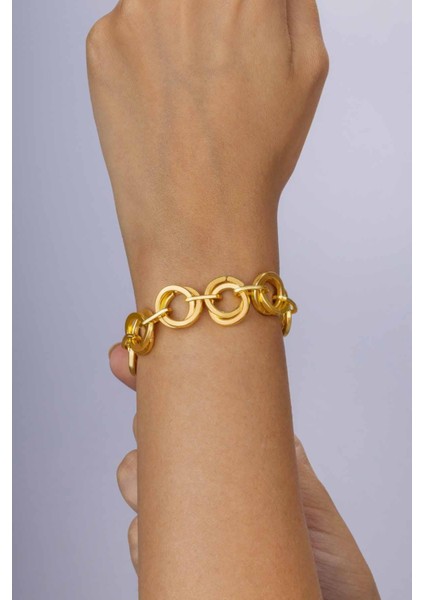 Altın Kaplama Hallow Kadın Çelik Bileklik modelleri