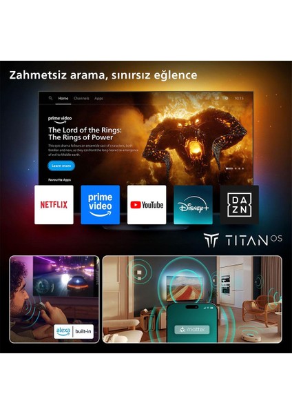 55PUS9000 55'' 139 Ekran Uydu Alıcılı 4K Ultra HD Ambilight QLED TV indirimleri