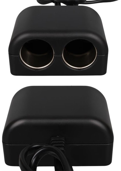 1641 12-24V Tek USB Girişli 120W 80CM Kablolu Dijital Voltaj Ekranlı 2'li Araç Çakmak Çoklayıcı fırsatları