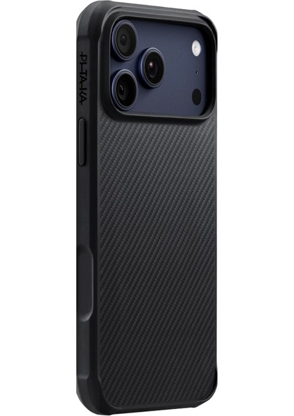 iPhone 17 Pro Kılıf M-Safe Uyumlu Pitaka Aramid Pro Guard Serisi Black-Gray Kapak Siyah-Gri fiyatları