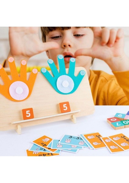 Montessori Ahşap El-Parmak Matematiği