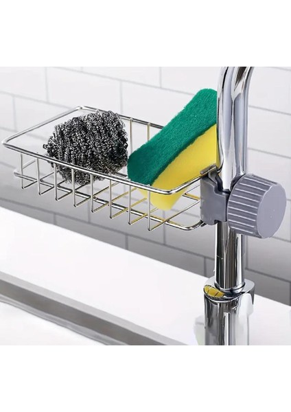 Lavabo Süngerliği Ayarlı Musluk Yanı Bulaşık Süngeri Tezgah Bezi Organizeri fırsatları