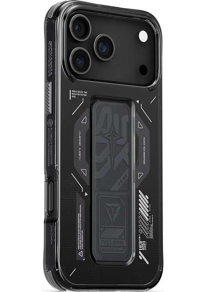 iPhone 17 Pro Max Kılıf M-Safe Uyumlu Teknoloji Desenli Skinarma Helio Mag Charge Standlı Kapak Füme fiyatları