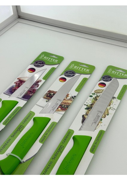Rıtter 3'lü Set Ekmek 19 & Mutfak 15-13 cm Yeşil Renk modelleri