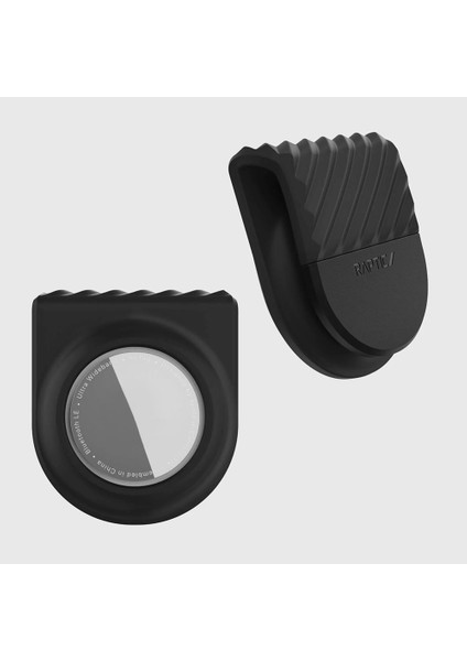 Airtag Raptic Anchor Serisi Klipsli Airtag Kılıfı Siyah modelleri