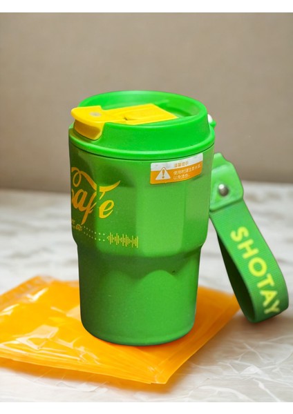 Çelik 450 ml Kahve Bardağı / Mug 6 Saat Sıcak/soğuk Taşıma Askılı