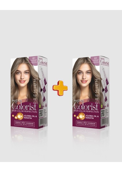 Premium 2'li Yarı Kit Set Boya 8.1 Küllü Açık Kumral