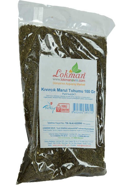 Marul Tohumu Doğal Kıvırcık 100 gr Paket modelleri