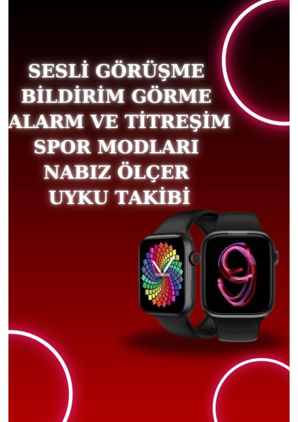 Akıllı Saat Arama Görüşme Bildirim Görme Uyku ve Sağlık Takibi Nabız Ölçer 3 Kordon Hediy fiyatları