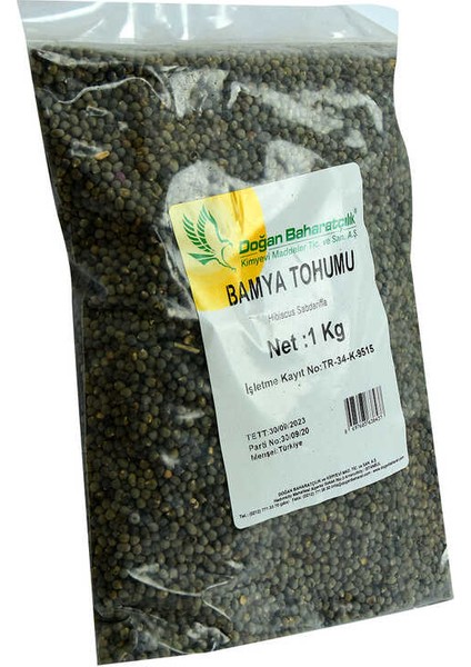 Doğal Bamya Tohumu 1000 gr Paket modelleri