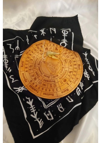 Pandül Sarkaç Tahtası Türkçe Ahşap Sarkaç Örtüsü Ritüel Set Pandül modelleri