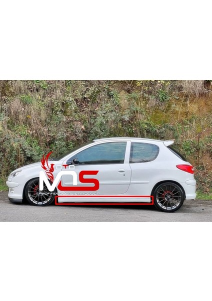 Peugeot 206 Rc Marşpiyel Sağ Sol Takım Fiberglass Boyasız
