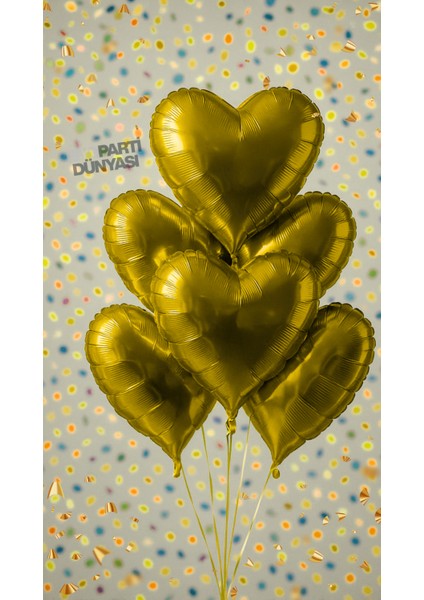 Kalp Folyo Balon 45CM | 5'li | fırsatları