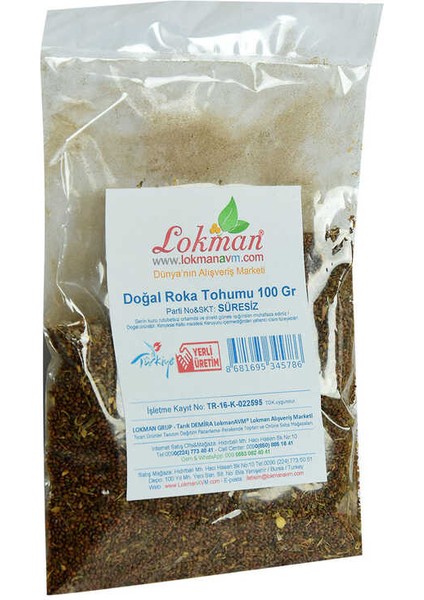 Doğal Roka Tohumu 100 gr Paket fırsatları