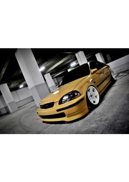 Honda Civic Is Typer Ön Tampon Eki Fiberglass Boyasız