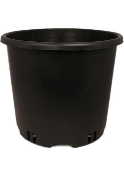 Siyah Üretim Saksısı 100 Adet - 7 Lt 22.5 cm
