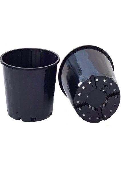Siyah Üretim Saksısı 100 Adet - 7 Lt 22.5 cm fiyatları